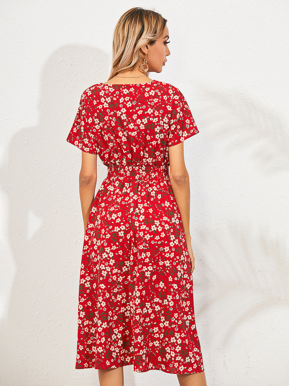 Damenkleid Mit Blumenmuster