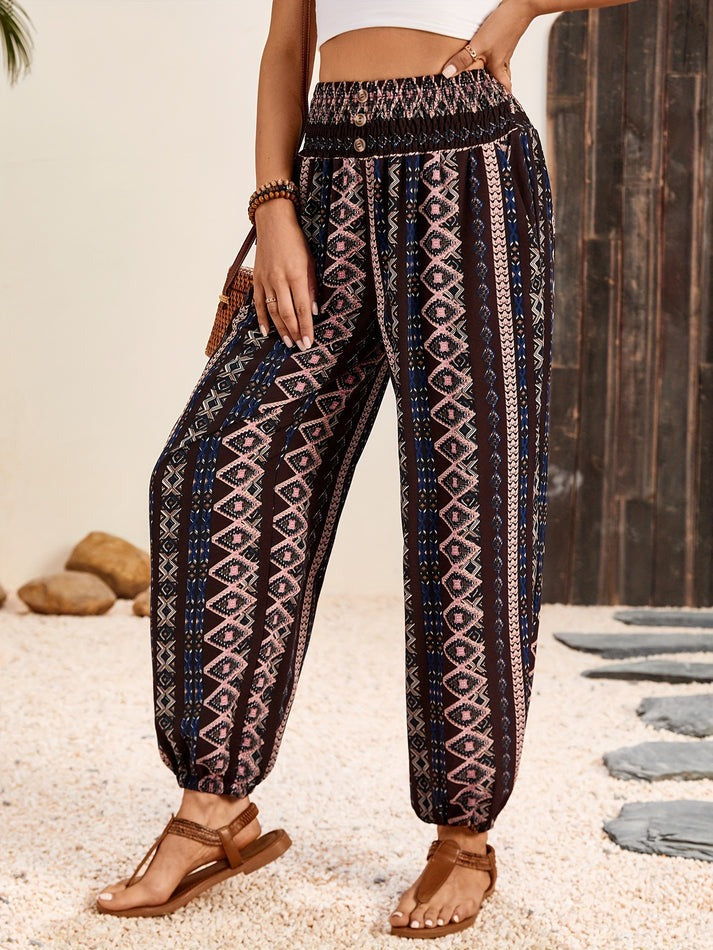 Hose Mit Boho-Muster