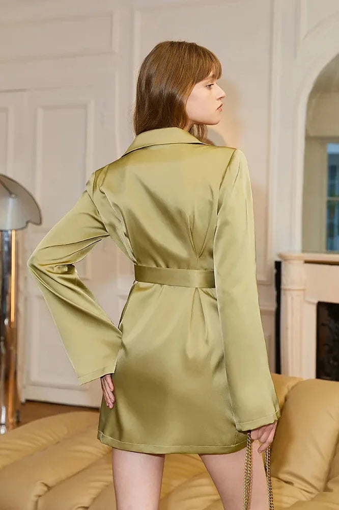 Grünes Retro-Minikleid