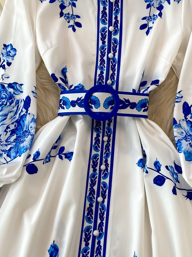 Elegantes Langarm Damenkleid
