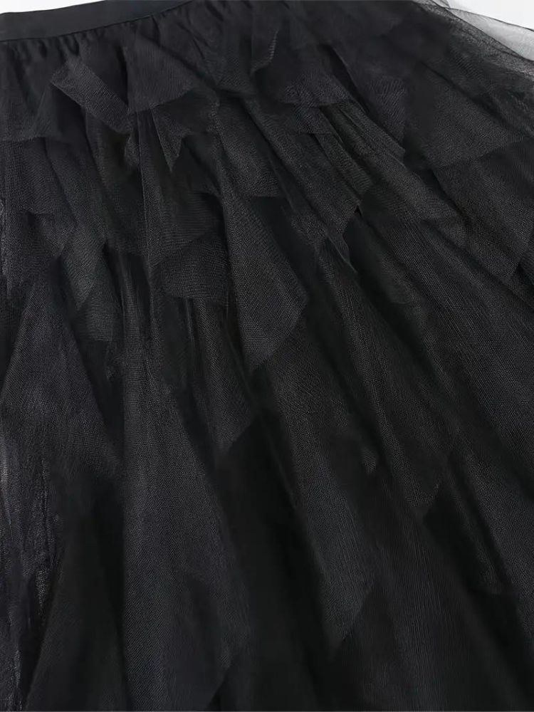 Damenrock Mit Rüschendesign