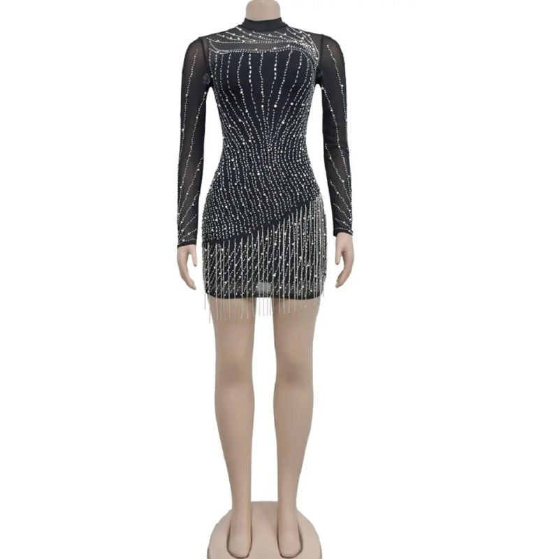 Elegantes Besticktes Minikleid