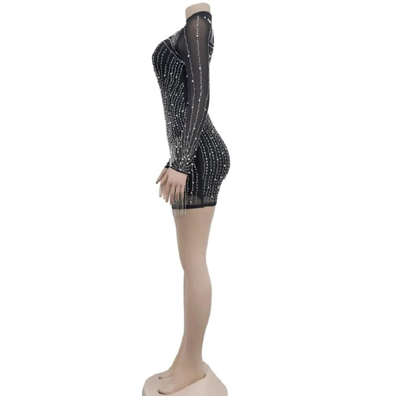 Elegantes Besticktes Minikleid