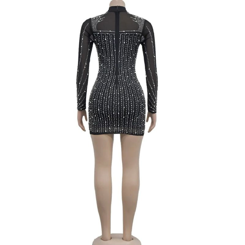 Elegantes Besticktes Minikleid