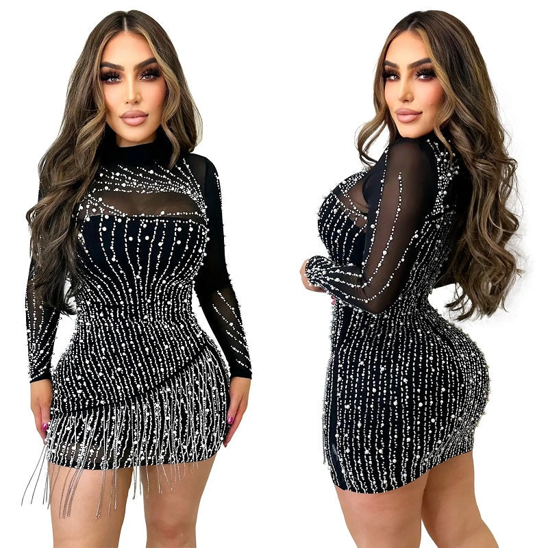 Elegantes Besticktes Minikleid