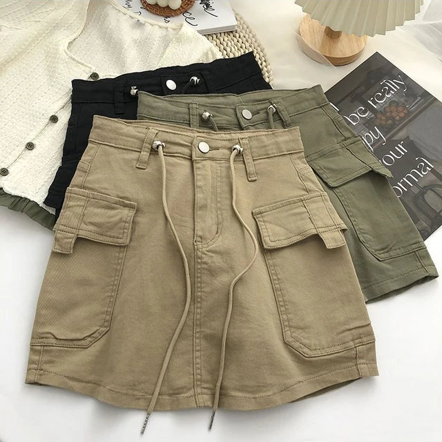Minirock İn A-Linie Mit Hoher Taille Für Damen