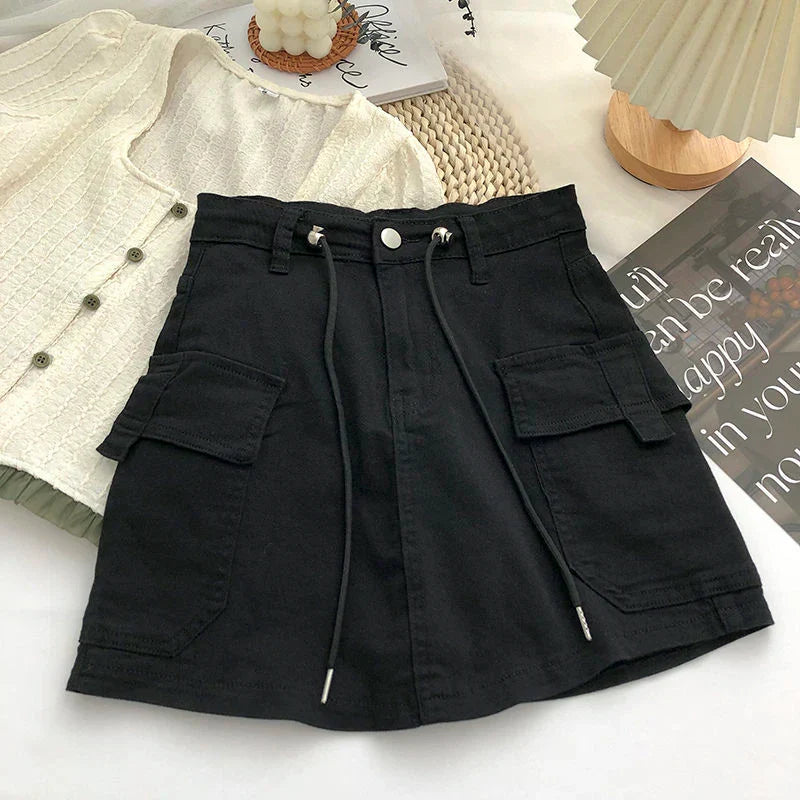 Minirock İn A-Linie Mit Hoher Taille Für Damen