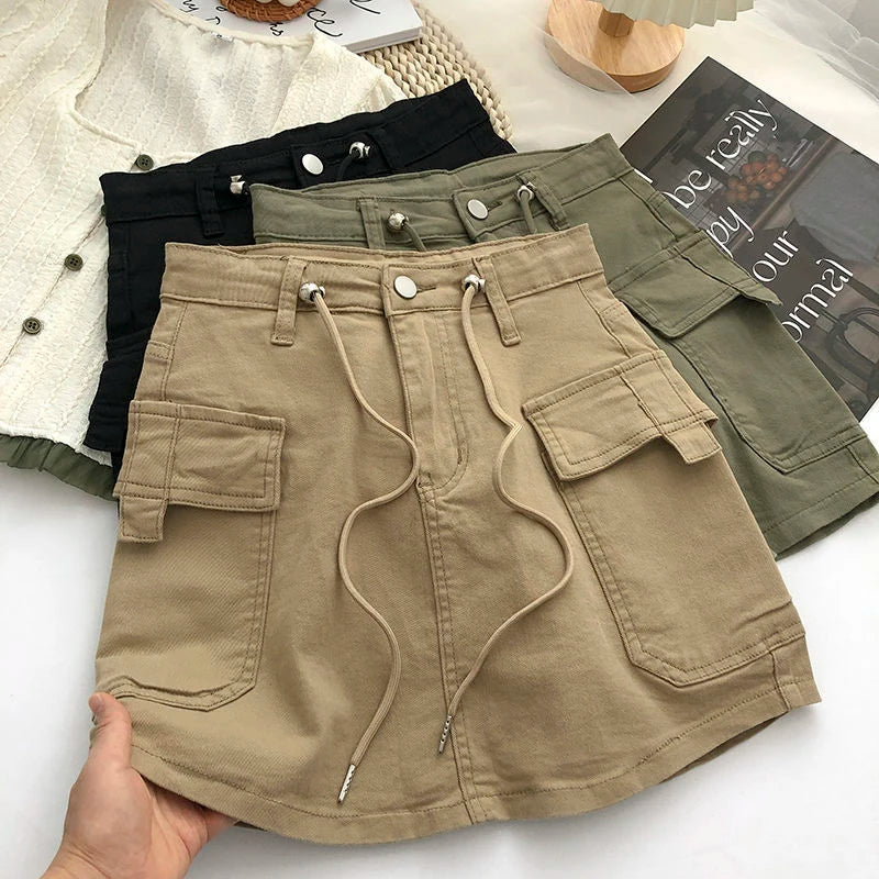 Minirock İn A-Linie Mit Hoher Taille Für Damen