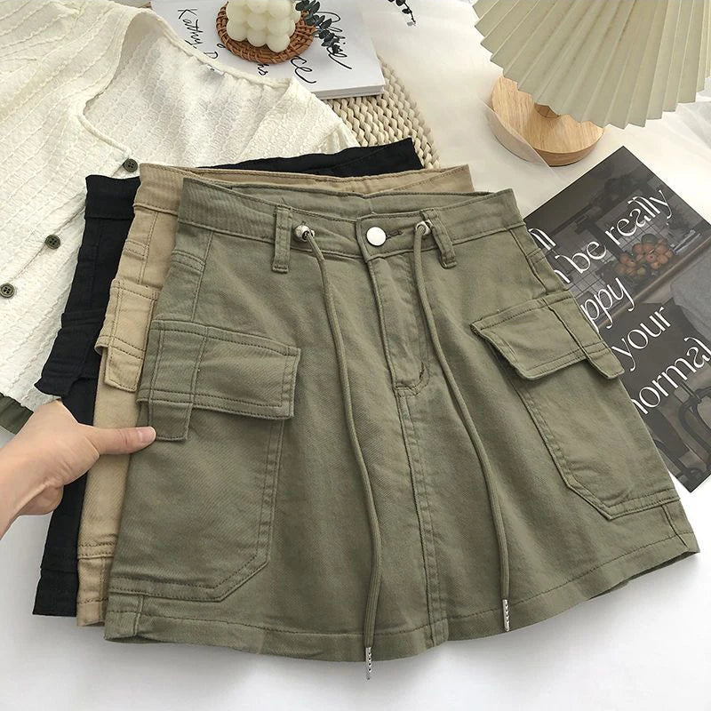 Minirock İn A-Linie Mit Hoher Taille Für Damen