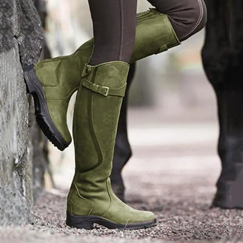 Elegante Stiefel Mit Schnallendetail