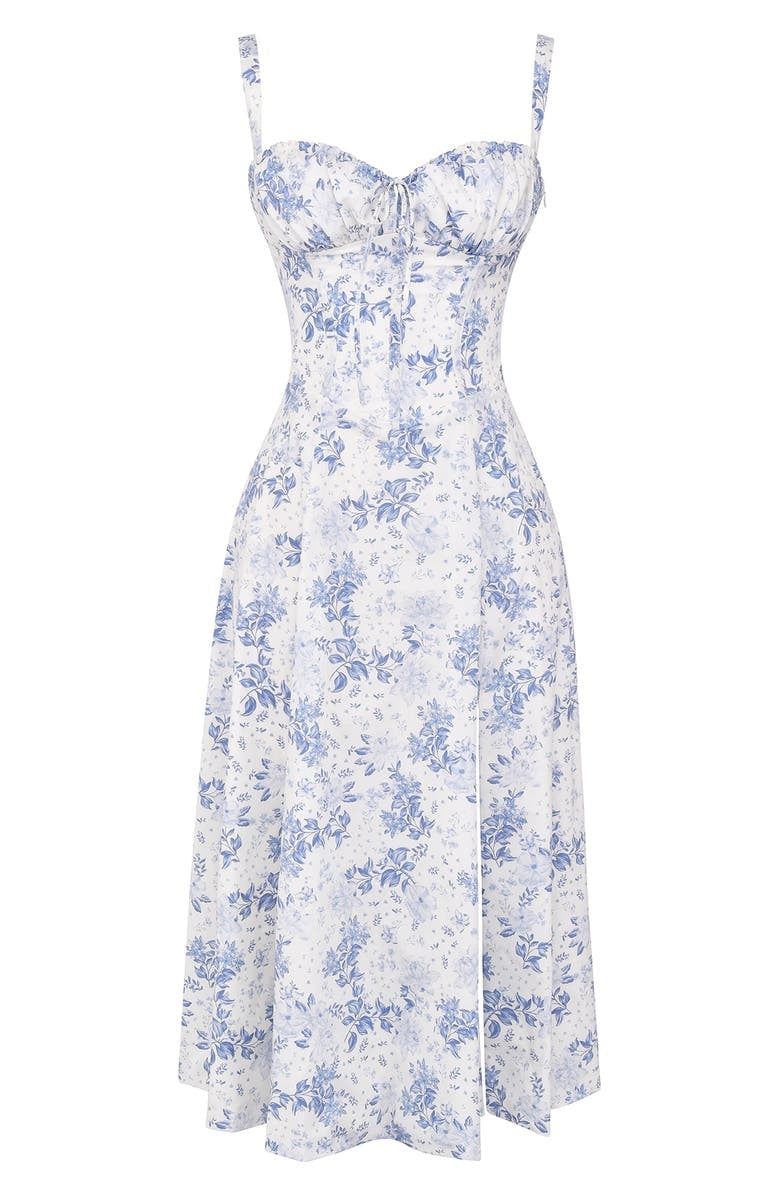 Kleid Mit Blumen-Corsagenmuster