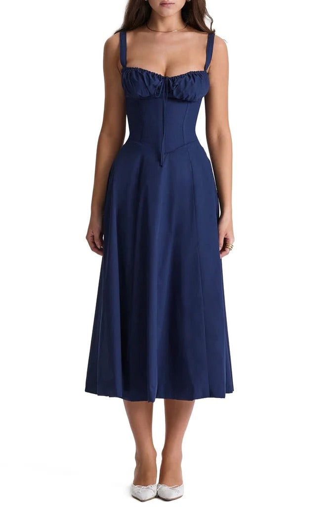 Kleid Mit Blumen-Corsagenmuster