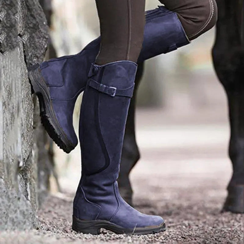 Elegante Stiefel Mit Schnallendetail