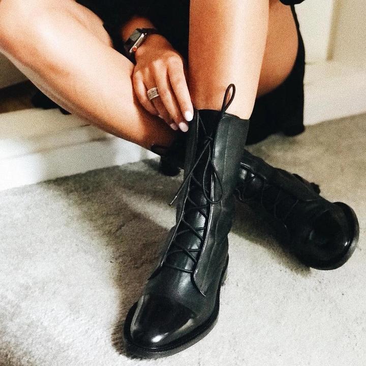 Vintage Damenstiefel Mit Absatz