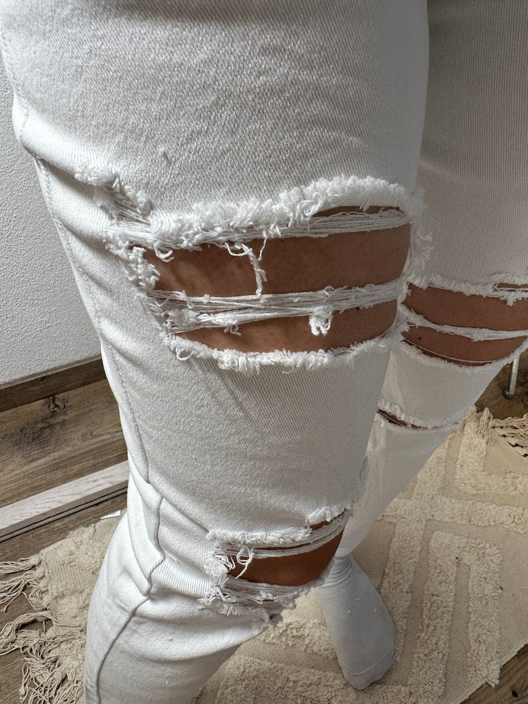 Stylische Hose Mit Ripp-Details