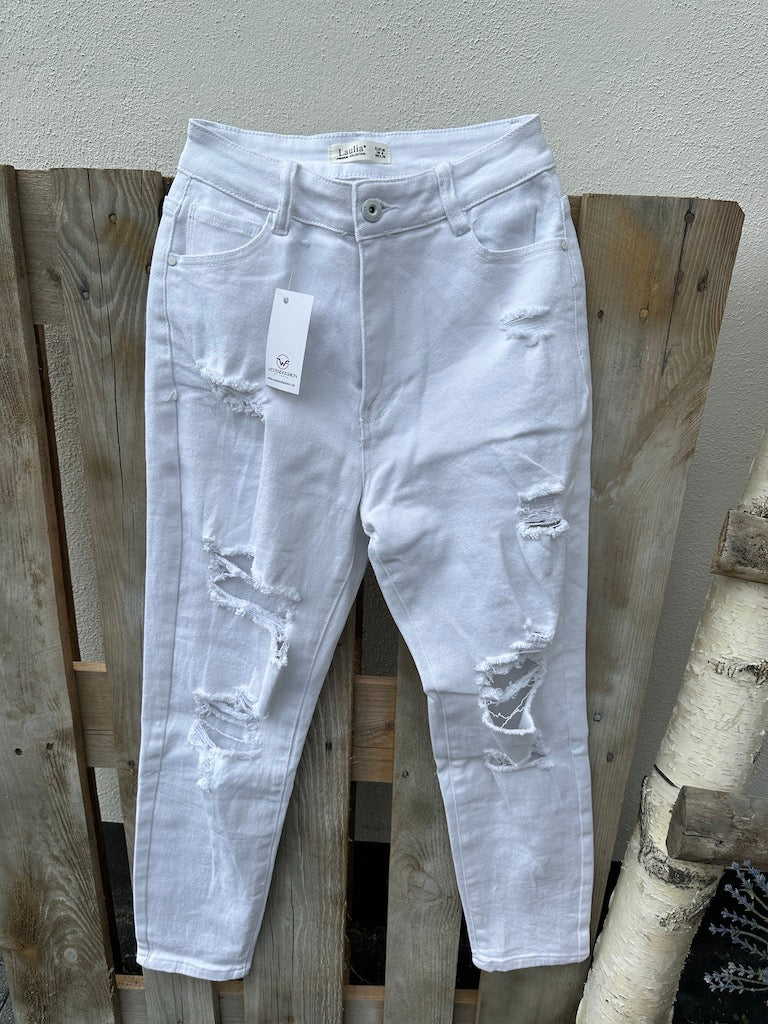 Stylische Hose Mit Ripp-Details