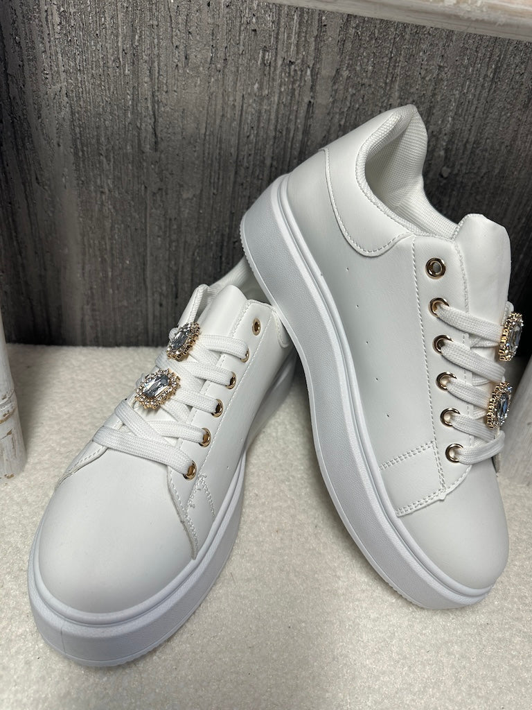 Basic-Sneaker Mit Dicker Sohle