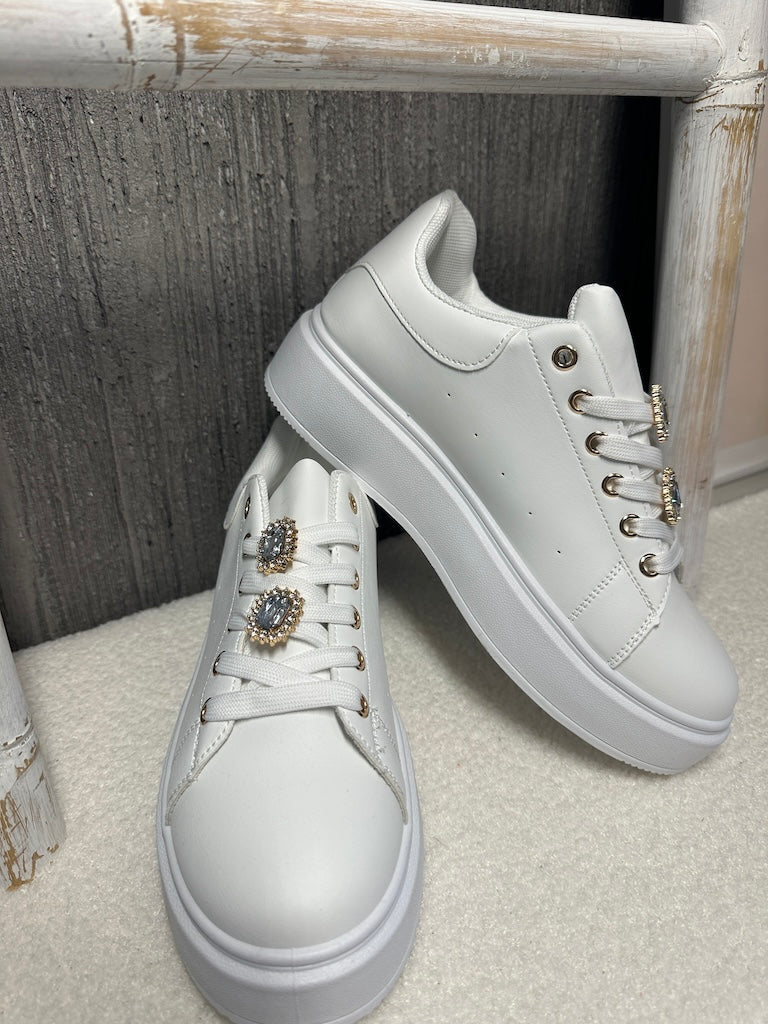 Basic-Sneaker Mit Dicker Sohle