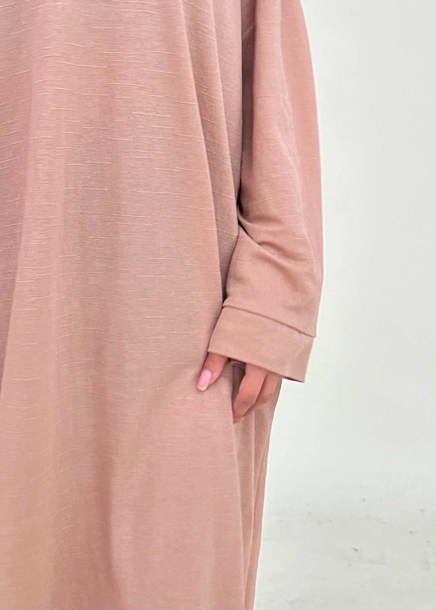 Langärmliges Maxikleid Mit V-Ausschnitt
