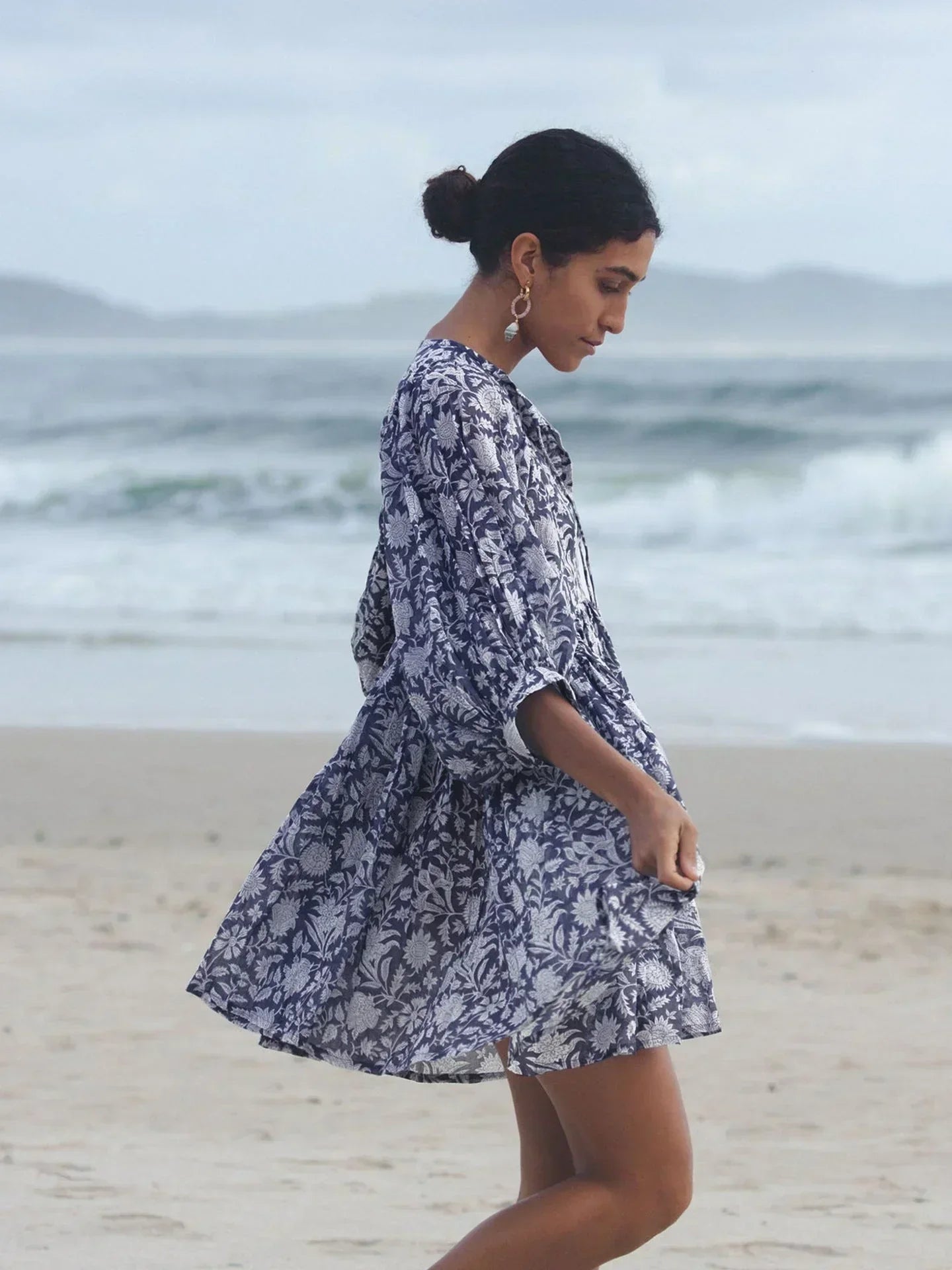 Sommer-Minikleid Mit Bohemian-Muster