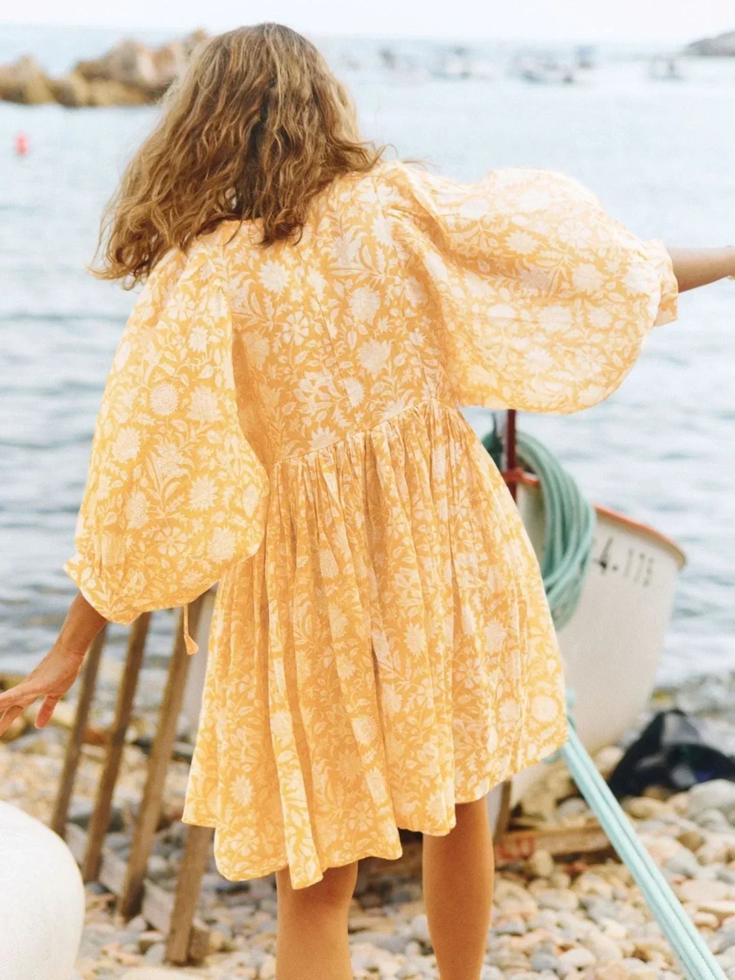 Sommer-Minikleid Mit Bohemian-Muster