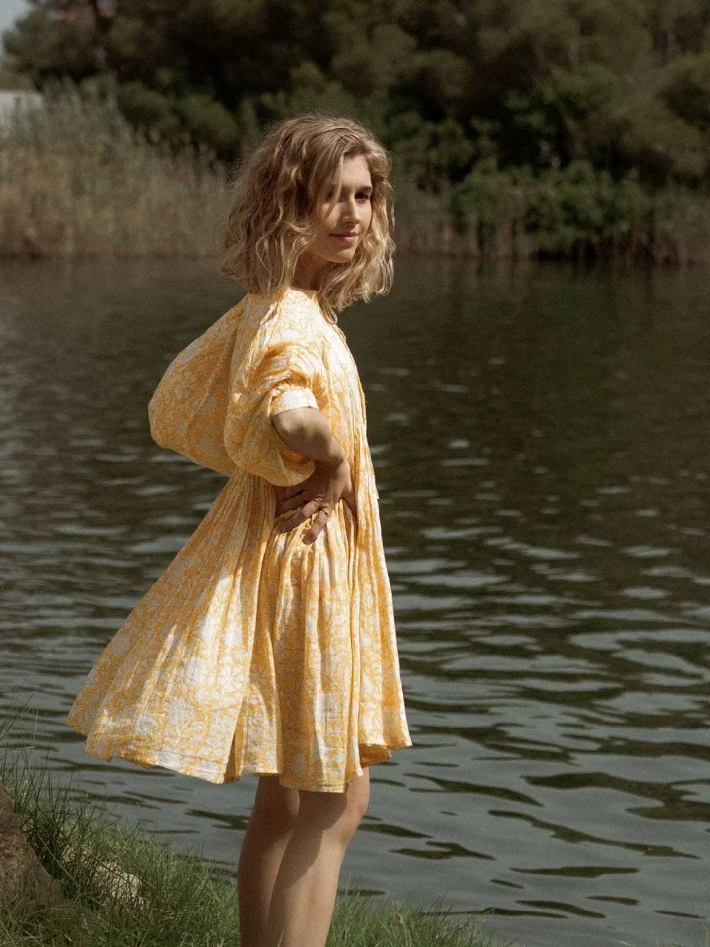Sommer-Minikleid Mit Bohemian-Muster