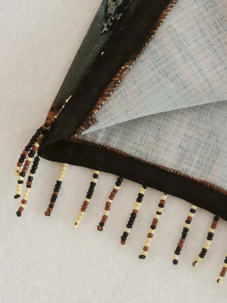 Vintage Minirock Mit Geometrischem Muster
