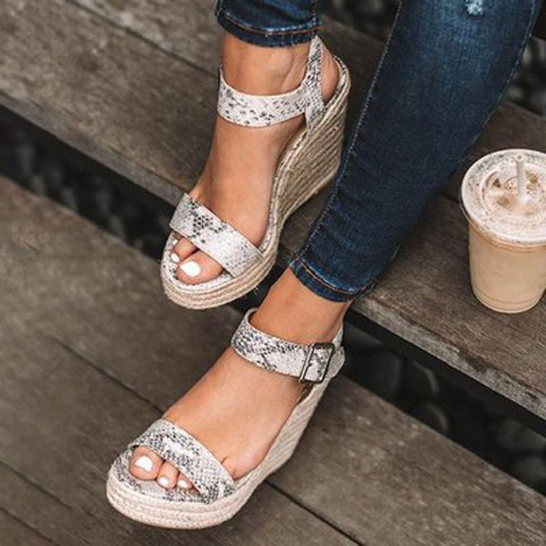Elegante Sommer Plateau Sandalen