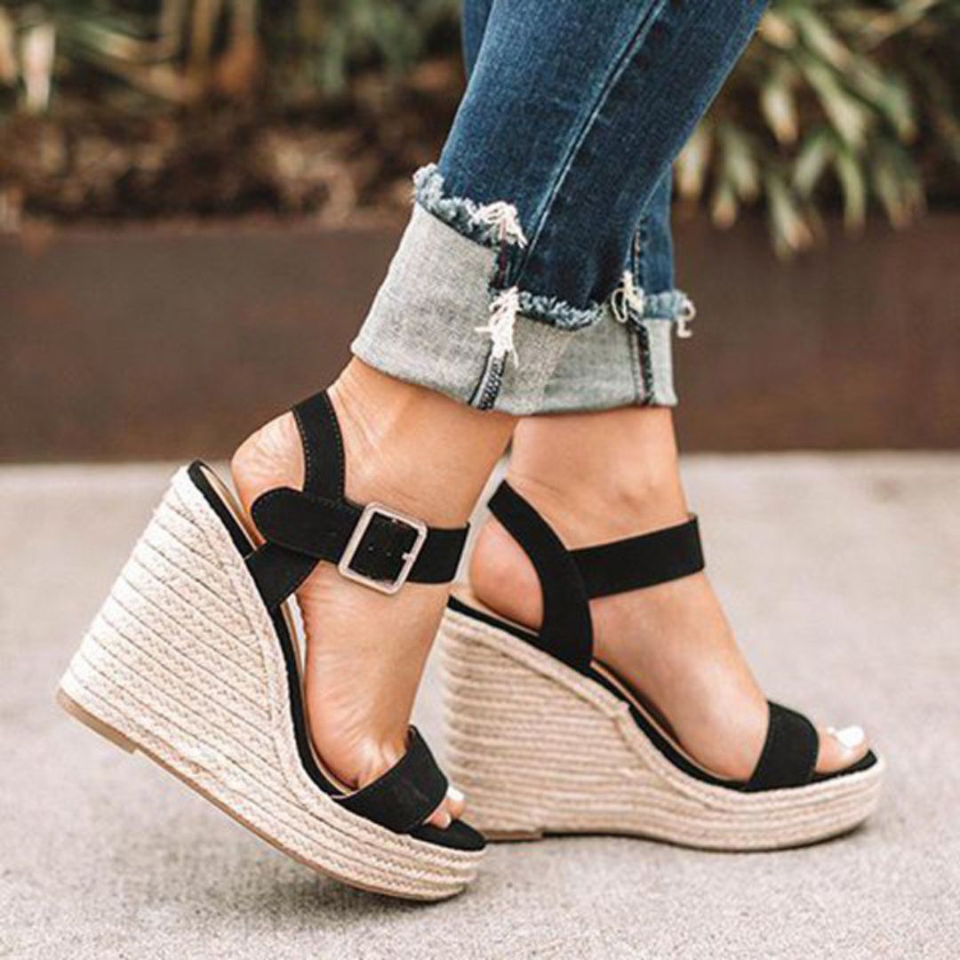 Elegante Sommer Plateau Sandalen