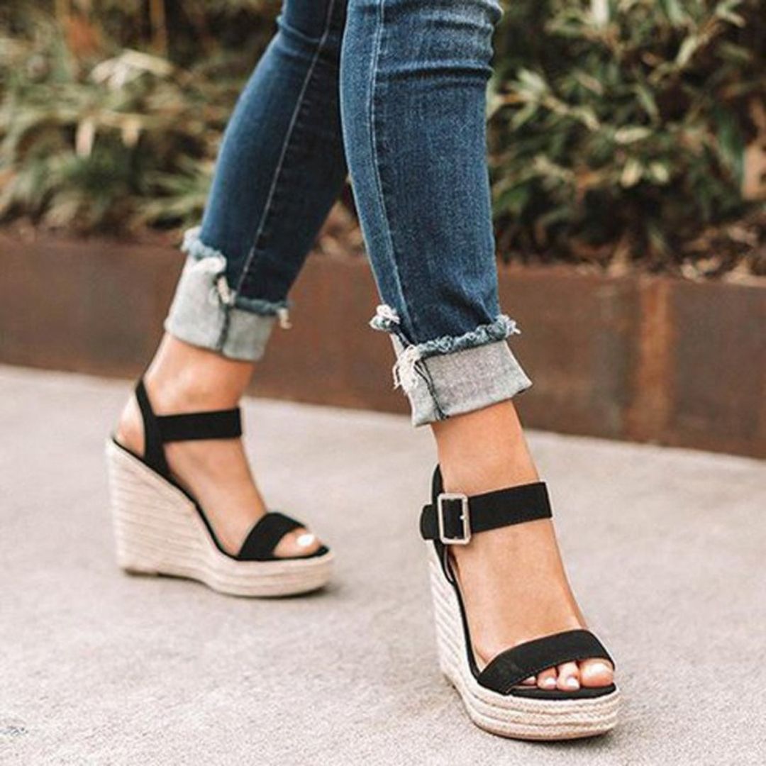 Elegante Sommer Plateau Sandalen