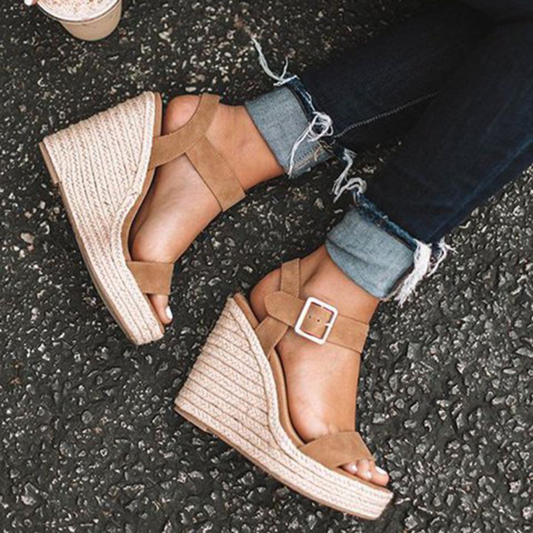Elegante Sommer Plateau Sandalen