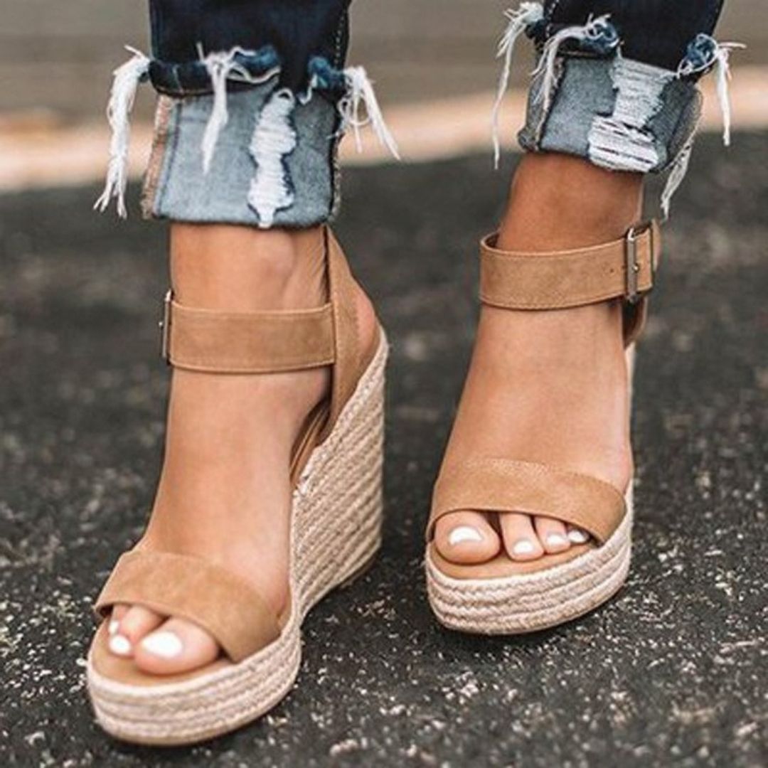 Elegante Sommer Plateau Sandalen