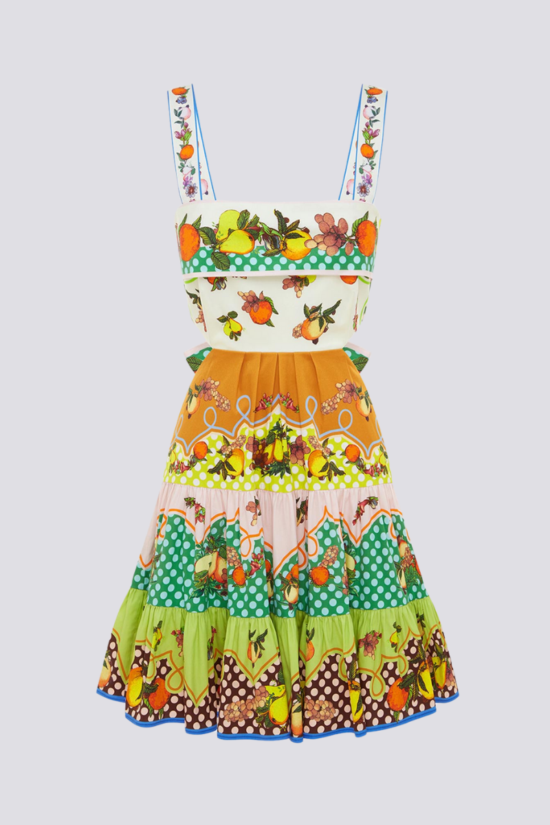 Minikleid Mit Cut-Out-Detail Und Schleifendesign