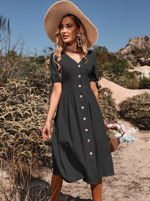 Klassisches Kurzes Damenkleid