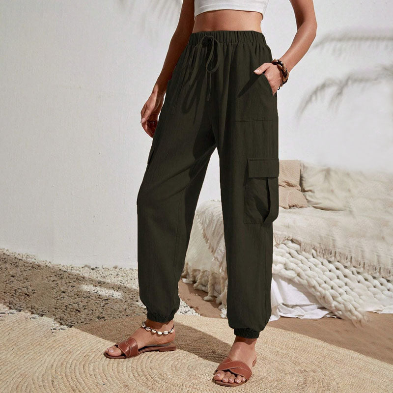 Schlichte Cargo-Freizeithose