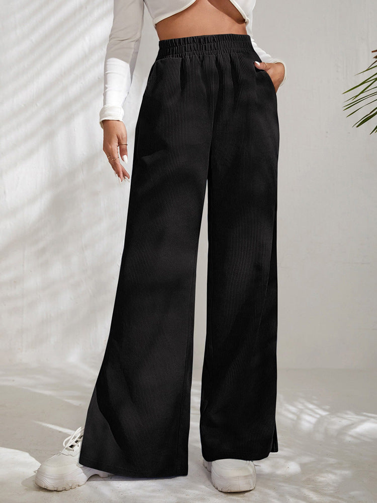 Samtnaht-Detail Mit Hoher Taille