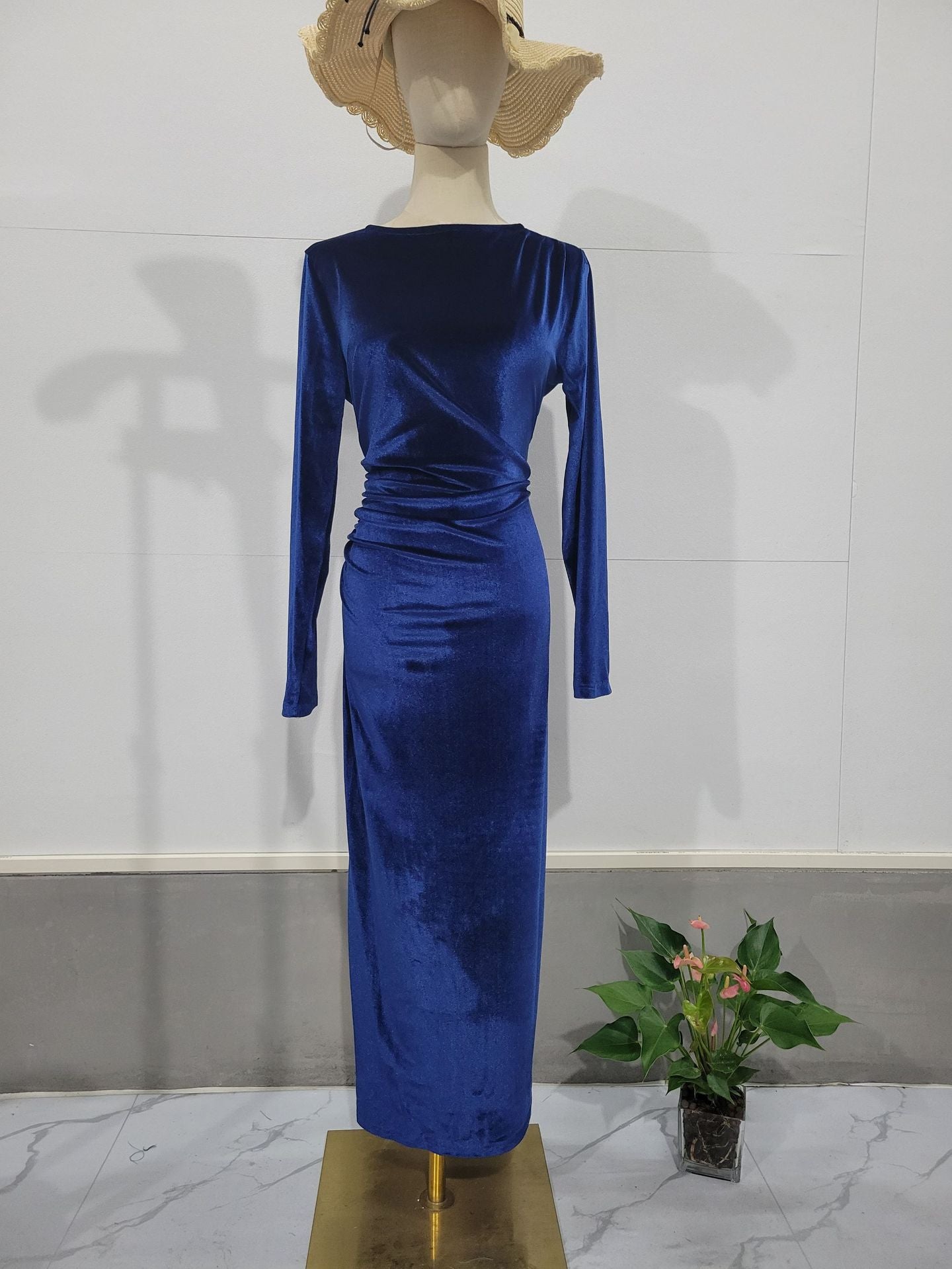 Langärmliges Maxikleid