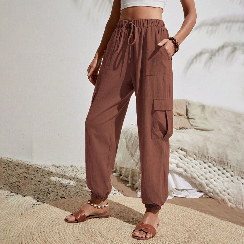 Schlichte Cargo-Freizeithose