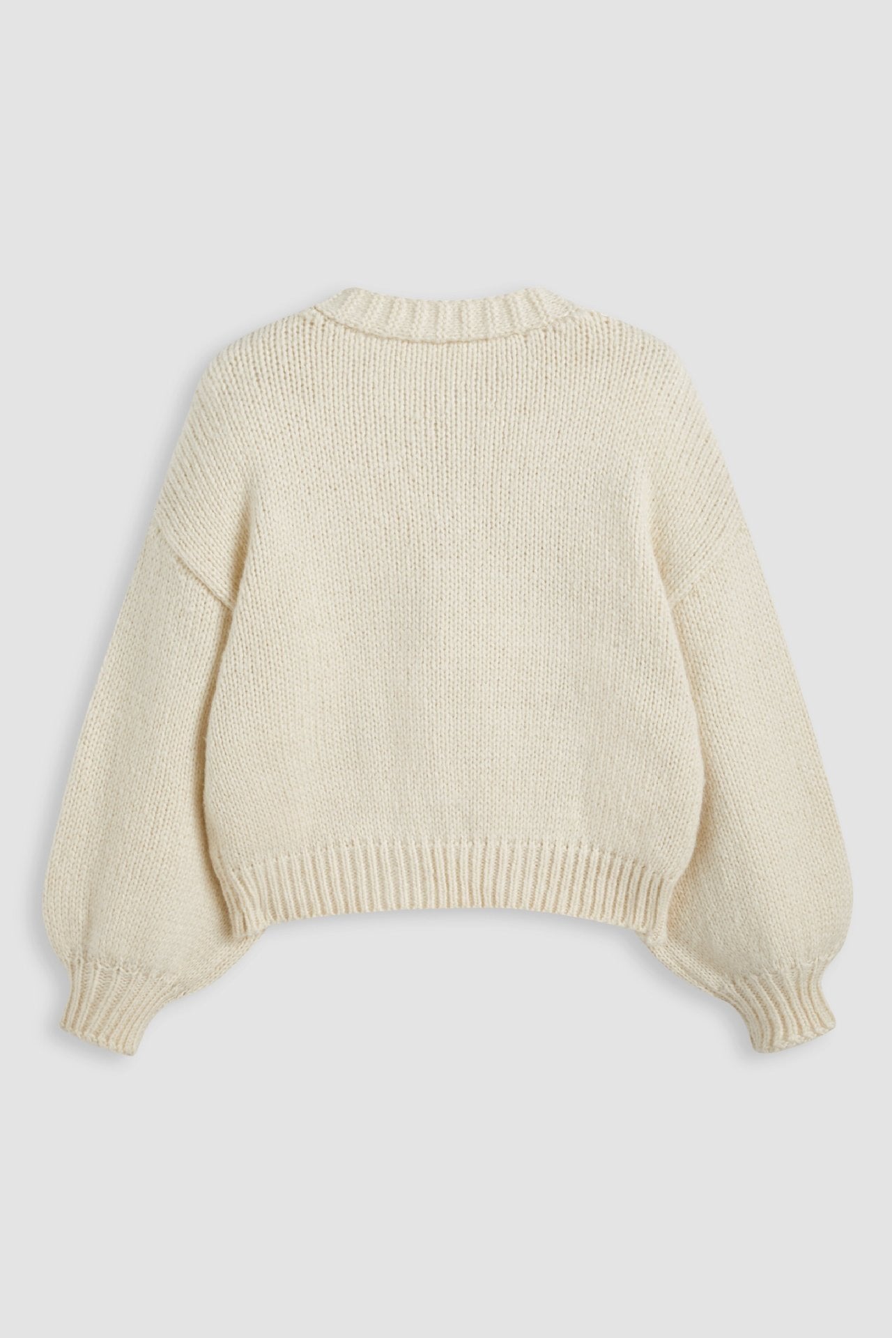 Elegante Strickjacke Mit Kirschmuster