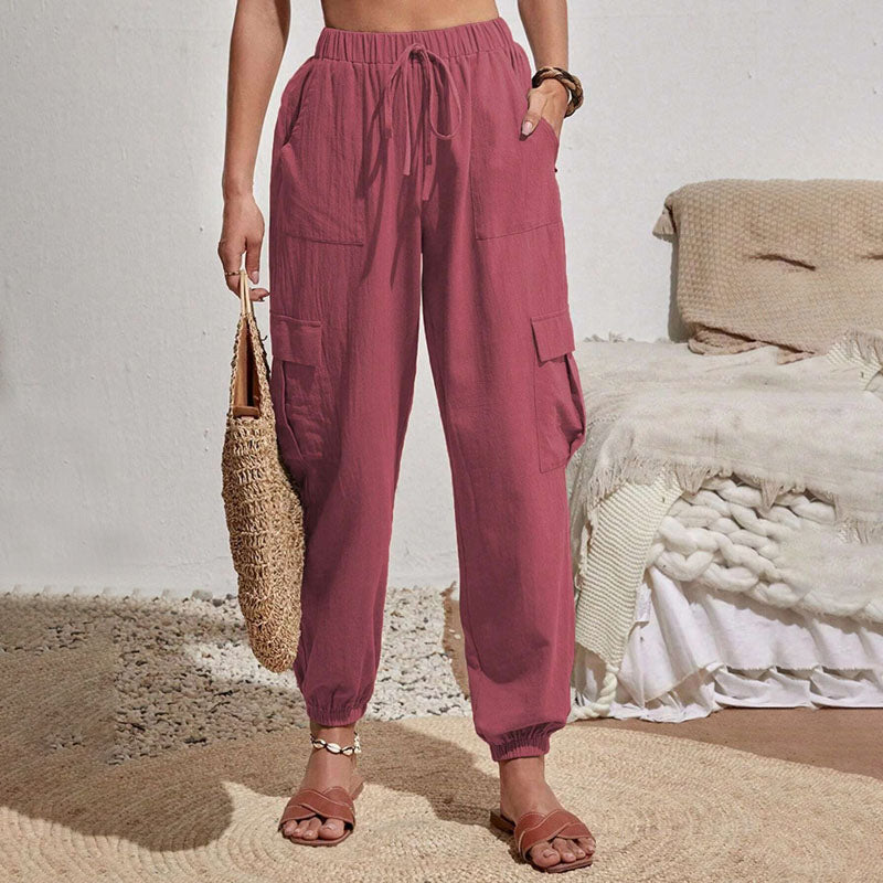 Schlichte Cargo-Freizeithose