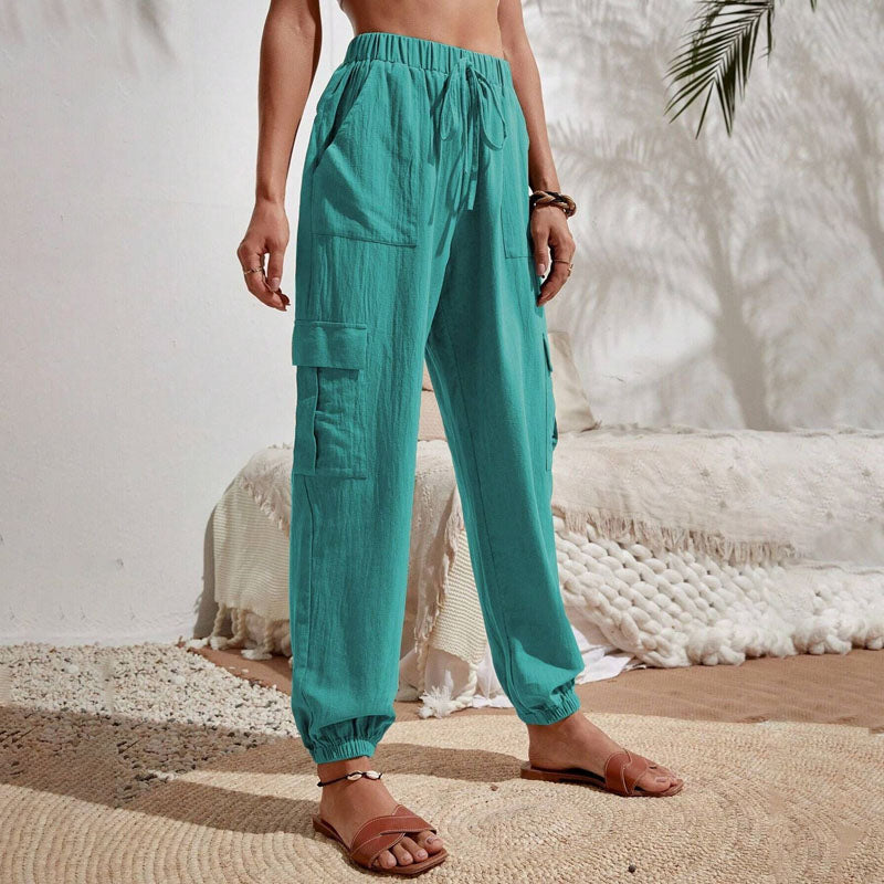 Schlichte Cargo-Freizeithose