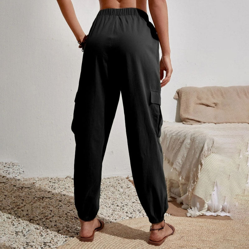 Schlichte Cargo-Freizeithose