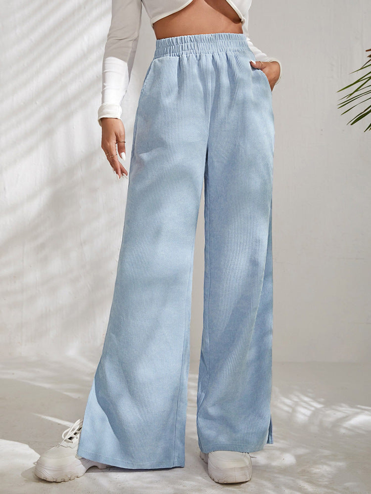 Samtnaht-Detail Mit Hoher Taille