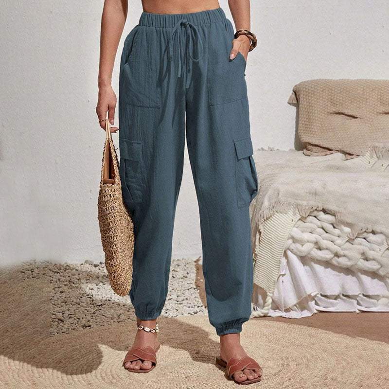 Schlichte Cargo-Freizeithose