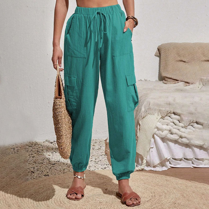 Schlichte Cargo-Freizeithose