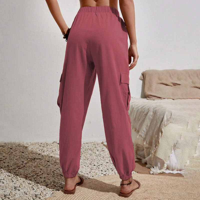 Schlichte Cargo-Freizeithose