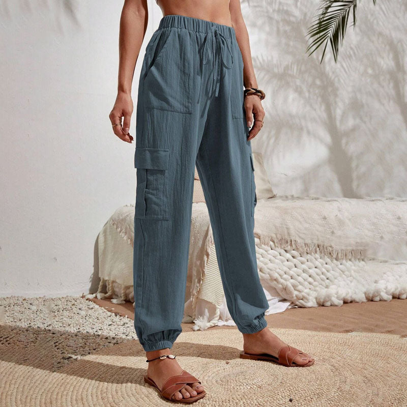 Schlichte Cargo-Freizeithose