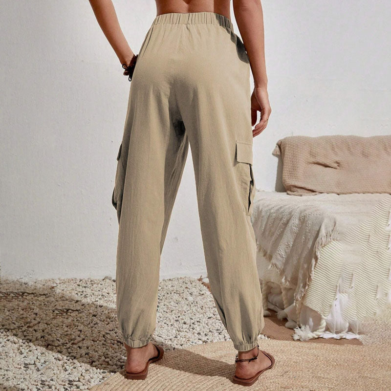 Schlichte Cargo-Freizeithose