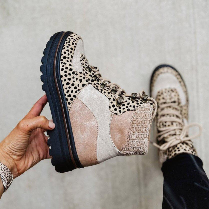 Elegante Stiefel Mit Leopardenmuster