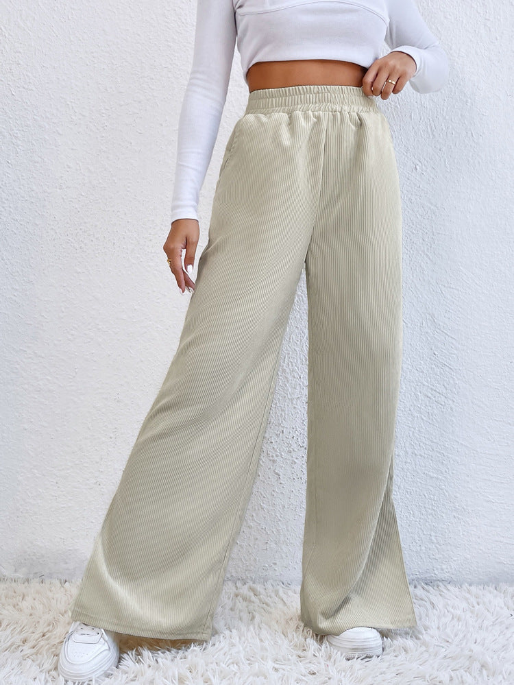 Samtnaht-Detail Mit Hoher Taille